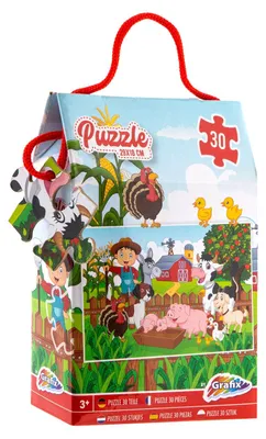 Produktbild von GRAFIX Puzzle Ž ivot na farmě  30 dílků