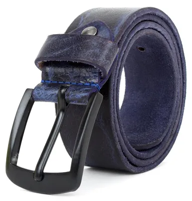 Produktbild von Echt Leder Gürtel 4cm Herren Damen Ledergürtel für Jeans, Anzug Schwarz Kürzbar