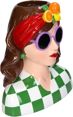 Immagine prodotto di Vaso Fashion Lady 'Yentl' 29cm - Vaso decorativo in poliresina dal design alla