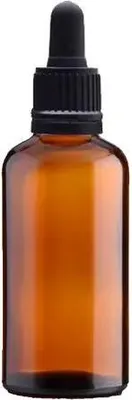 Obrázek produktu pro Jantarová skleněná lahvička s pipetou 15 ml dávkovač s kapátkem Lahvička s kapátkem
