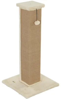Produktbild von Katzenkratzbaum, 81 cm hoch, mit Jutestamm und H?ngekugel, 41 x 41 x 81 cm, beige