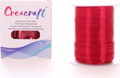 Zdjęcie produktu dla Drut aluminiowy 1,35 mm x 80 m, czerwony