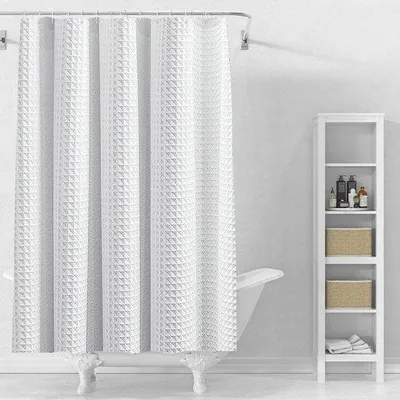 Produktbild von Luxus-Badgordijn 300 x 200 cm - Schimmel- und Schmutzresistente Wäsche - Wulststruktur aus hochwertigem Material.