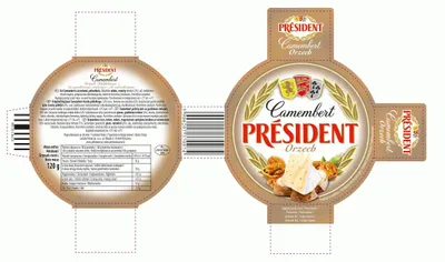 Obrázok produktu pre Prezidentský syr Camembert s orechmi 120 g