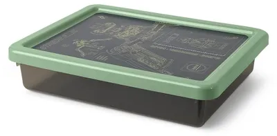 Image de Boîte de rangement avec couvercle, petite, noire