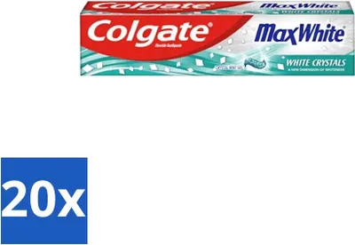 Immagine prodotto di Colgate - Max White - Cristalli sbiancanti - Dentifricio - 100 ml - Confezione risparmio - 20 pezzi