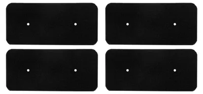 Produktbild von 4 Stück Trocknerfilter Ersatz für Candy Wäschetrockner Fusselschutz Baumwolle Schwammmatte 275 x 125 x 10 mm Schwarz (4)