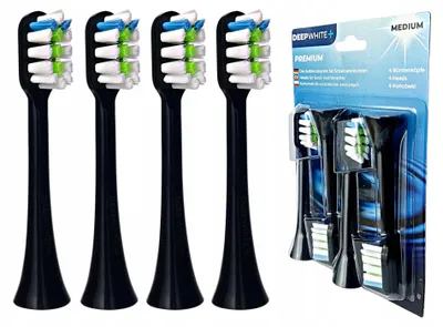 Image de DeepWhite Têtes de brosse noires pour Xiaomi Soocas X3/X5/X3U