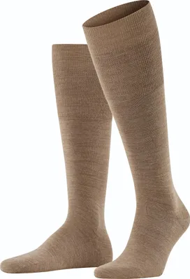Image de Chaussettes mi-longues FALKE Airport pour homme, couleur noix de muscade, taille 41-42