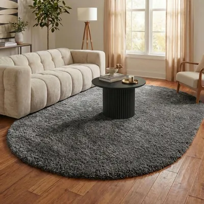 Image de Volero - Tapis rond pour enfants - Blaze Gris - 160x230 cm
