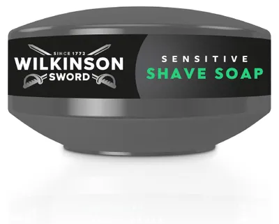 Produktbild von Wilkinson Sword Rasierseife für empfindliche Haut, ideal für Herren-Kosmetiktaschen, 1 Stück