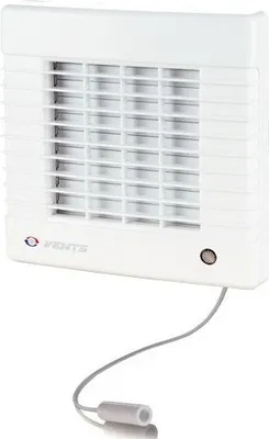 Obrázek produktu pro Vents 100 MAVTL axiální ventilátor do koupelny s žaluziovou klapkou, lankovým vypínačem a doběhem