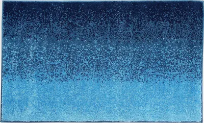 Produktbild von Badematte, Badteppich, Badvorleger blau Größe 50x80 cm - rutschhemmend, weich und flauschig, für Fußbodenheizung geeignet