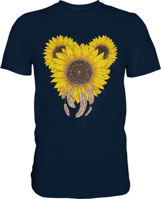 Produktbild von Sonnenblumen Gärtner Shirt Garten Motiv – Navy / 5XL