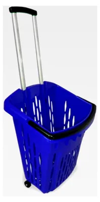 Produktbild von Einkaufstrolley mit Rollen 40 Liter
