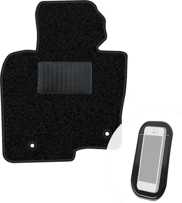 Image de moto-MOLTICO tapis de sol conducteur voiture velours côté conducteur tapis de voiture noir tapis conducteur 1 pièce adapté à Mazda CX-30 à partir de 2019