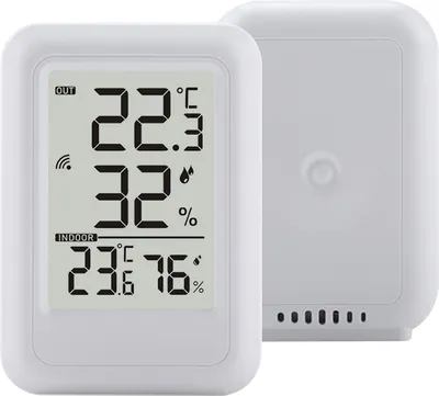 Obrázek produktu pro Vnitřní venkovní teploměr 2,56palcový displej Digitální zařízení pro sledování teploty a vlhkosti