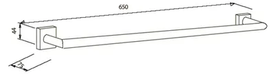 Produktbild von Dietsche Handtuchhalter 65 x 10 75 x 10, 753510