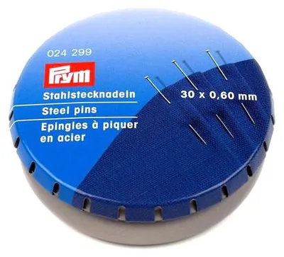 Obrázok produktu pre Špendlíky, 0,60 x 30 mm, strieborné farby, 35 g, plechovka