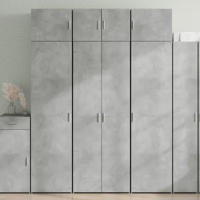 Produktbild von vidaXL Hochschrank Betongrau 70x42,5x225 cm Holzwerkstoff