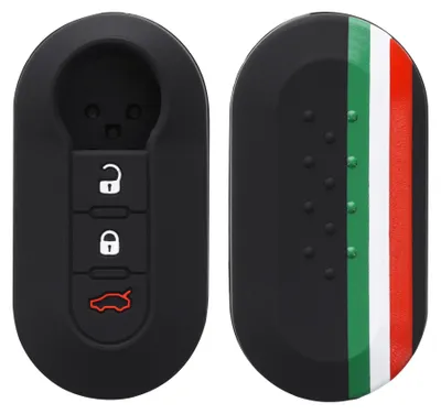 Produktbild von kwmobile Schlüsselhülle für Fiat Lancia 3-Tasten Klapp Autoschlüssel Hülle - Autoschlüssel Schlüssel Hülle aus Silikon - Schlüsselschutz Gehäuse in