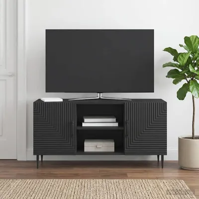 Produktbild von vidaXL TV-Schränk Schwarz 102 x 34,5 x 50 cm Holzwerkstoff