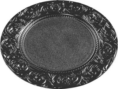 Zdjęcie produktu dla Zestaw podkładek pod talerze, elegancki design, trwała konstrukcja, czarny, 13 cali