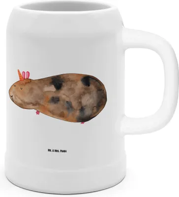 Produktbild von Mr. & Mrs. Panda Krug Einhorn Meerschweinchen - Weiß - Geschenk, Keramikkrug, Meerschwein, Einhörner, Deko, Unicorn, Seidel, Tonkrug, Meerhörnchen, Humpen, Bierhumpen