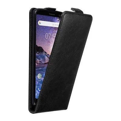 Obrázek produktu pro Cadorabo pouzdro pro Nokia 7 PLUS Ochranný kryt v černém flipovém pouzdře Kryt na mobilní telefon