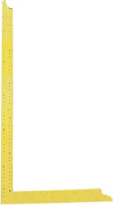 Produktbild von Zimmermannswinkel gelb/pulverbeschichtet, 800 mm, ohne Anreißlöcher