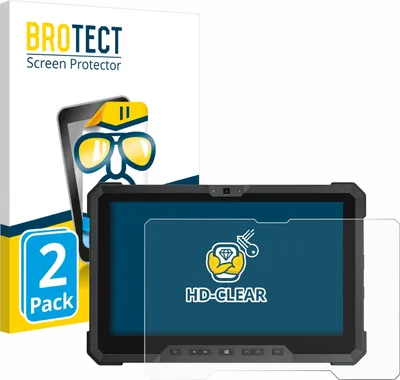 Produktbild von 2x Für Dell Latitude 12 Rugged 7212 Schutzfolie BROTECT Displayschutz Display Schutz Folie Klar Transparent