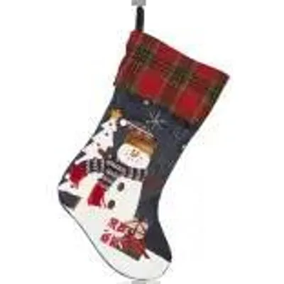 Produktbild von Weihnachtsstrumpf mit Schneemann-Motiv, 53cm