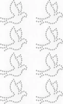 Produktbild von Oblique Unique 8 Tauben Sticker Strass Steine Aufkleber in silber zum Verzieren für Hochzeit JGA Valentinstag Kommunion Konfirmation