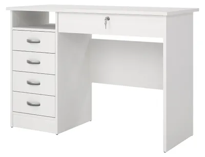 Productafbeelding van Kantoorbureau Function Plus Wit 5-lades - Giga Living