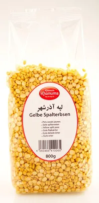 Produktbild von Khanum Khanuma - Gelbe Spalterbsen Azarshahr 800gr
