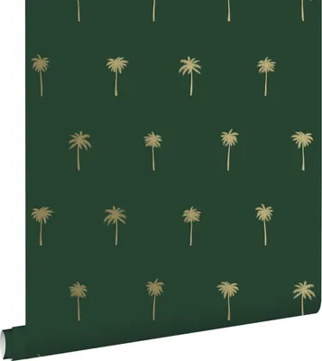 Immagine prodotto di ESTAhome carta da parati palme verde smeraldo e oro 53 cm x 10.05 m