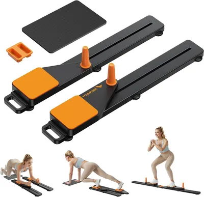 Obrázek produktu pro Pilates deska – fitness pomůcka – cvičení doma – stabilní konstrukce – 88 cm – černá