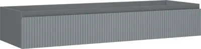 Immagine prodotto di Mexen Rivel mobiletto da bagno sottolavabo 140 cm, 1 cassetto, scanalato, grafite opaco - 91A20-14023-1-BF66