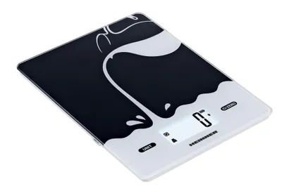 Produktbild von Heinner HKS-BK5USB, Elektronische Küchenwaage, 5 kg, 1 g, Schwarz, Weiß, Gehärtetes Glas, Glas