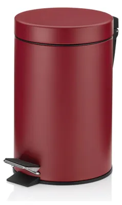 Productafbeelding van Kela Monaco, 3 liter, Rond, Metaal, Kunststof, Rood, Pedaal, 17 cm