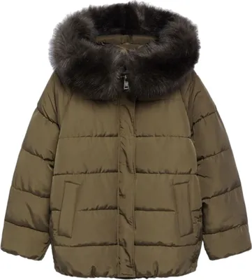 Produktbild von Mango Botanic Damen Steppwinterjacke khaki XS