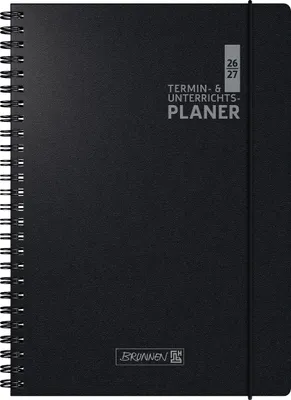 Produktbild von Termin- & Unterrichtsplaner 2026/2027 | A4, Kunststoff, schwarz