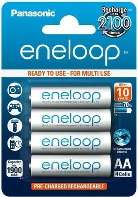 Obrázek produktu pro Nabíjecí baterie AA/HR6 1900mAh PANASONIC ENELOOP - 4ks blistr.