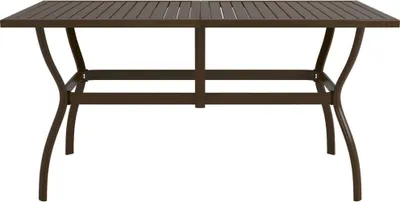 Obrázok produktu pre vidaXL Záhradný stôl hnedý 140x80x72 cm Oceľ