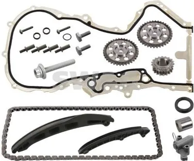 Produktbild von SWAG 33 10 0964 Steuerkettensatz Steuerkette für VW Golf V Schrägheck (1K1) Polo Schrägheck (6R1, 6C1) Passat Variant (3C5) für AUDI A3 Sportback