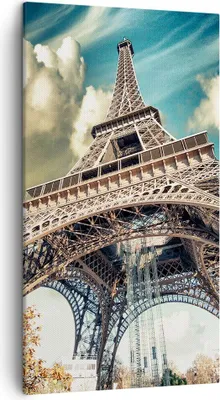 Produktbild von Bild auf Leinwand - Leinwandbild - Eiffel technik europa frankreich - 45x80cm - Wand Bild - Wanddeko - Leinwanddruck - Bilder - Kunstdruck - Wanddekoration - Leinwand bilder - Wandkunst - PA45x80-2489