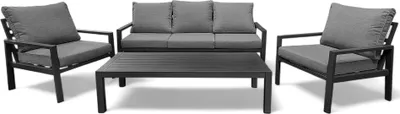 Produktbild von osoltus Alu Lounge Gartenmöbel Outdoor Set Haugesund 3er Grau