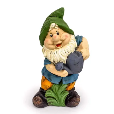 Produktbild von Gartenzwerg mit Gießkanne 38,2 cm, Deko Garten Zwerg
