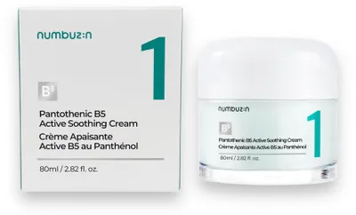 Numbuzin No.1 Pantothenic B5 Active Soothing Cream – zklidňující pleťový krém – 80 ml – obrázek 1