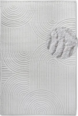 Produktbild von Elle Decoration Gallery Hochflor Teppich Chappe Cremeweiß